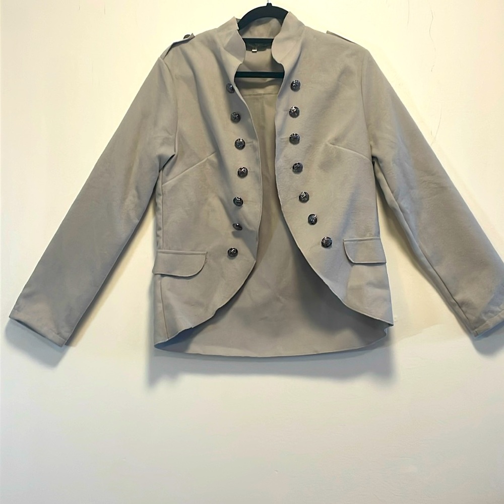 Military style felt jacket